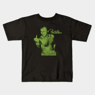 Funny Phil Collins Fan Art Green Kids T-Shirt